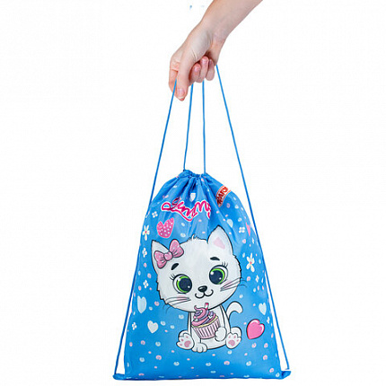 Мешок для обуви ПИФАГОР, 1 отделение, 40х32 см, "Yummy cupcake", 271603