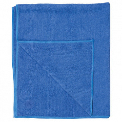 Тряпка для мытья пола из микрофибры, СУПЕР ПЛОТНАЯ, 70х80 см, синяя, 300 г/м2, LAIMA, 601250