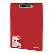 Доска-планшет BRAUBERG "Contract" с прижимом А4 (313х225 мм), пластик, 1,5 мм, КРАСНАЯ, 228681