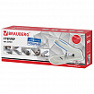 Степлер МОЩНЫЙ №24/6-23/15 BRAUBERG "Heavy duty PRO", до 100 листов, эргономичный, серо-синий, 227661