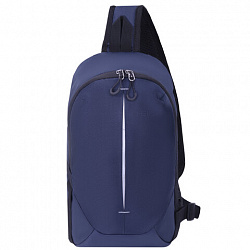 Рюкзак HEIKKI SPORTING (ХЕЙКИ) на одно плечо, эргономичный, синий, 37Х23Х10 см, 273904