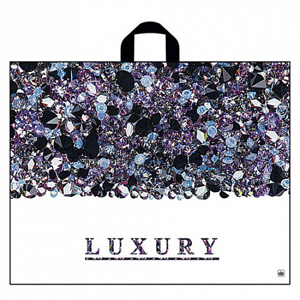 Пакет с петлевой ручкой ПВД, 55х70 см, "Лакшери", 90 мкм, н00067778