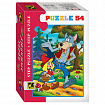 Пазл картонный 54 элемента, "Любимые герои", АССОРТИ, поле 18х13 см, STEP PUZZLE
