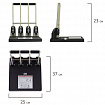 Дырокол на 4 отверстия МОЩНЫЙ KW-trio, до 150 листов, черный, 954, -954