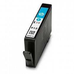 Картридж струйный HP (3YL77AE) для HP OfficeJet Pro 8023, №912 голубой, ресурс 315 страниц, оригинальный