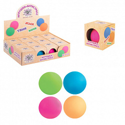 Игрушка-антистресс "ШАР", 7 см, ассорти 4 цвета, дисплей, JOLLY JOT (ДЖОЛЛИ ДЖОТ), 665811