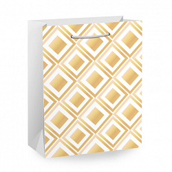 Пакет подарочный (1 штука) 26х13х32 см (L), "For Everyday", ассорти, глиттер, фольга, ЗОЛОТАЯ СКАЗКА, 700818