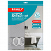 Шторка для ванной ПОЛИЭСТЕР, 180х180 см, кольца в комплекте, СЕРЫЙ БРИЛЛИАНТ, PRIMILA (ПРИМИЛА), 700088