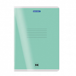 Тетрадь пластиковая обложка (прозрачная) А4, 96 листов, скоба, клетка, BRAUBERG "Smart Cover", АССОРТИ (микс в спайке), 405042