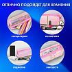 Пенал-тубус BRAUBERG, сетка, 22х5х5 см, розовый, 272235