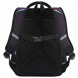 Ранец BRAUBERG LIGHT, 1 отделение, с брелоком, "Яркий дрифт", 36х26х13 см, 272027