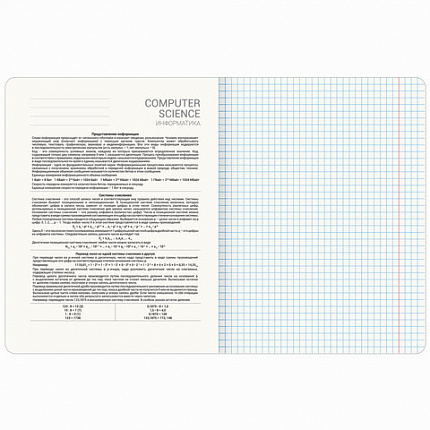 Тетрадь предметная CREATIVE 48 л., обложка картон, ИНФОРМАТИКА, клетка, подсказ, BRAUBERG, 405115