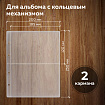 Листы-вкладыши для альбома "OPTIMA" на 2 боны (купюры), КОМПЛЕКТ 10 шт., 200х250 мм, ПВХ, STAFF, 238081