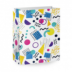 Пакет подарочный (1 штука) 18х10х23 см (M), "Everyday Collection", ассорти, фольга, ЗОЛОТАЯ СКАЗКА, 700807