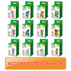 ФИГУРКА ИЗ ГИПСА с красками и кистью для росписи, ассорти, BRAUBERG KIDS, 665203