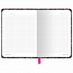 Блокнот с резинкой в клетку 96 л., МАЛЫЙ ФОРМАТ А6, 109х148 мм, твердая обложка, BRAUBERG, "Гранаты", 116331