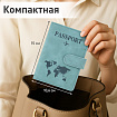 Обложка для паспорта и документов с защитой от считывания, 9 карманов, магнит, экокожа, бирюзовая, BRAUBERG, 238754