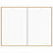 Блокнот А5 134х206 мм, 80 л., твёрдый, клетка, BRAUBERG "Minimal", бежевый, 116438