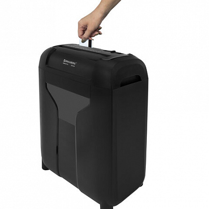 Уничтожитель (шредер) BRAUBERG CMK-1017х, 4 уровень секретности, 4х38 мм, 10 листов, корзина 17 литров, 533129