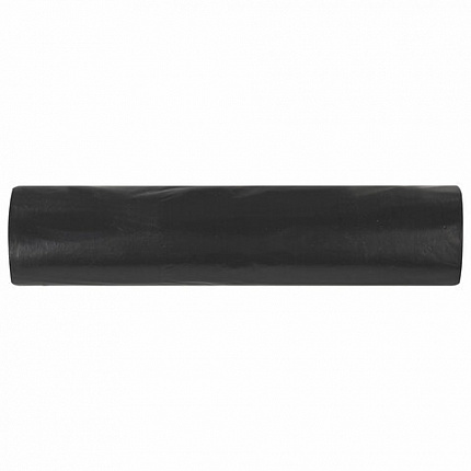 Мешки для мусора 240 л, черные, в рулоне 5 шт., ПВД 30 мкм, 90х130 см, ЛЮБАША эконом, 605338