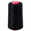 Нитки швейные 40/2 5000 ярд. (4572 м), Набор 4 черных, DEVELIA (ДЕВЕЛИА), 665428