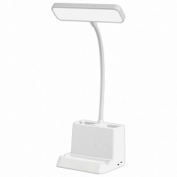 Настольная лампа / светильник беспроводная SONNEN PT-302, органайзер, USB, LED, 3 Вт, 3 режима, 238783