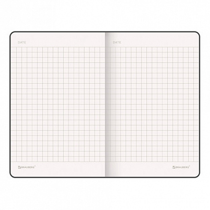 Блокнот МАЛЫЙ ФОРМАТ (91х140 мм) А6, BRAUBERG ULTRA, под кожу, 80 г/м2, 96 л., клетка, сиреневый, 113026