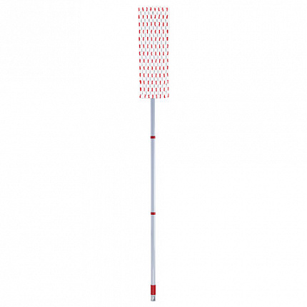 Швабра с флаундером 40 см, составной черенок 120 см, МОП микрофибра/абразив + МОП СИНЕЛЬ, PERKLIN (ПЕРКЛИН), 700987