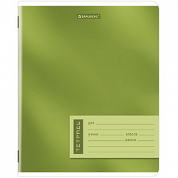 Тетрадь 18л. BRAUBERG клетка, обложка картон, ONE COLOUR, 107783