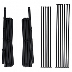 Сушилка напольная МИНИ для белья раскладная, 6 уровней, 10 метров, LAIMA HOME LADDER BLACK, 700473