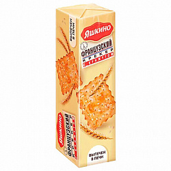 Печенье-крекер ЯШКИНО "Французский", с кокосовой стружкой и кунжутом, 185 г, МГ219