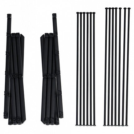 Сушилка напольная МИНИ для белья раскладная, 6 уровней, 10 метров, LAIMA HOME LADDER BLACK, 700473