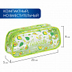 Пенал-косметичка BRAUBERG LUCENT на молнии, прозрачный, "Авокадо", 21х5х9 см, 270054