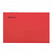 Подвесные папки A4/Foolscap (404х240 мм) до 80 л., КОМПЛЕКТ 10 шт., красные, картон, STAFF, 270936