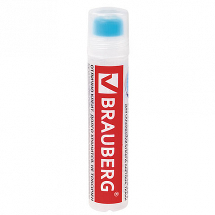 Клей канцелярский BRAUBERG, 50 мл, с силиконовым аппликатором, 227535