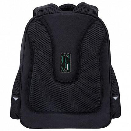 Ранец BRAUBERG STABLE, 2 отделения, с брелком, "Smoky car", LED-ЛАМПОЧКИ, 36х28х16 см, 274389