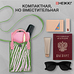 Сумочка-органайзер повседневная HEIKKI KNIT (ХЕЙКИ) кросс боди, вязаная, 17х12х5 см, "Fun zebra", 273792