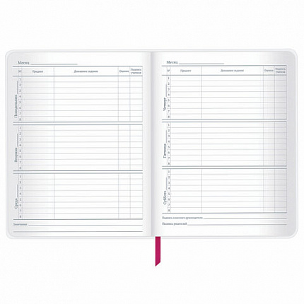 Дневник 1-11 класс 48 л., кожзам (гибкая), термотиснение, фольга, BRAUBERG, "Балерина", 106911