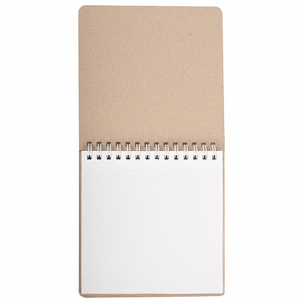 Скетчбук, белая бумага 120 г/м2 + крафт 80 г/м2 195х195 мм, 60 + 20 л., гребень, BRAUBERG ART DEBUT, 112983