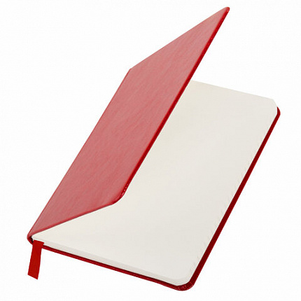 Блокнот МАЛЫЙ (100x150 мм) А6, BRAUBERG "Metropolis Special", под кожу, 80 л., клетка, красный, 111581