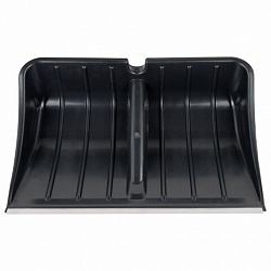 Лопата снеговая 54х37 см БЕЗ ЧЕРЕНКА "БОГАТЫРЬ" СУПЕРПРОЧНАЯ, БОЛЬШАЯ, алюминиевая планка, ГРАНДМАСТЕР, 700337