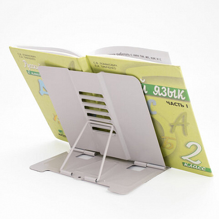 Подставка для книг и учебников ЮНЛАНДИЯ "Flower girl", регулируемый угол наклона, металл, 237578