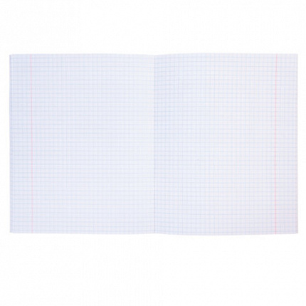 Тетрадь бумвинил А5 48 л., скоба, офсет №1, клетка, с полями, "ЧЕРНАЯ Metallic", CROCO, HATBER, 072232, 48Т5бвВ1