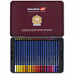 Карандаши художественные цветные акварельные, 48 цветов, 4 мм, металлический кейс, BRAUBERG ART PREMIERE, 181924