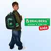Ранец BRAUBERG KIDS START, 1 отделение, 2 кармана, "Зеленый мяч", 35х26х13 см, 272092