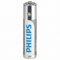 Батарейки алкалиновые КОМПЛЕКТ 2 шт. (отрывной блок) PHILIPS Entry, ААА (LR03,15 А) блистер, Б0064646