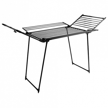 Сушилка напольная для белья раскладная, 5 зон сушки, 25 метров, LAIMA HOME MEGA BLACK, 700471