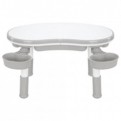 Стол детский трансформер 3 в 1 BRABIX KIDS CT-001, растущий, 2-8 лет, пластик, серый, 533290