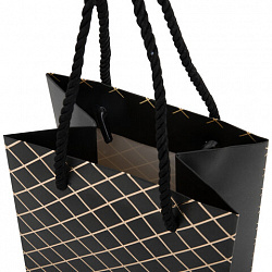Пакет подарочный под бутылку (1 штука), 13х9x36 см (B), "Leather Bottle Bag", ассорти, ЗОЛОТАЯ СКАЗКА, 700802
