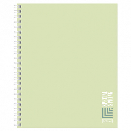 Тетрадь А5, 80 л., HATBER, гребень, линия, Soft-touch ламинация, "Special Spring" (микс в спайке), 090171, 80Т5лВ2гр